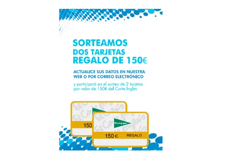 Sorteo tarjeta corte ingles datos